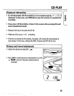 Предварительный просмотр 13 страницы Philips AZ7781 Owner'S Manual