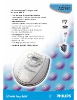 Philips AZ7795 Specifications предпросмотр