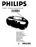 Philips AZ8075 Instructions For Use Manual preview