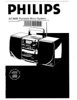 Предварительный просмотр 1 страницы Philips AZ9055 (Italian) User Manual