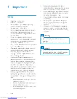 Предварительный просмотр 4 страницы Philips AZB600 User Manual