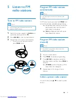 Предварительный просмотр 13 страницы Philips AZB600 User Manual