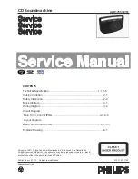 Preview for 1 page of Philips AZD1755 Service Manual