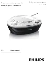 Предварительный просмотр 1 страницы Philips AZD208 User Manual