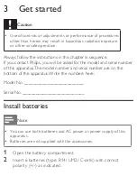 Предварительный просмотр 10 страницы Philips AZD208 User Manual