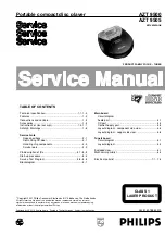 Preview for 1 page of Philips AZT9500 Service Manual