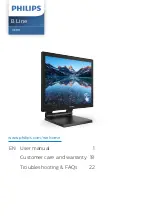 Philips B Line 172B9 User Manual preview