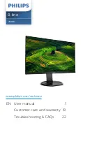 Philips B line 230B8 User Manual preview