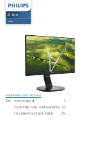 Philips B line 241B7QGJEB/01 User Manual preview