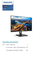 Предварительный просмотр 1 страницы Philips B Line 243B1/69 User Manual