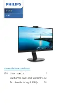 Предварительный просмотр 1 страницы Philips B Line 272B7 User Manual