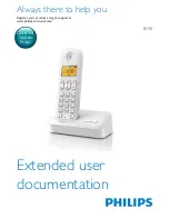 Предварительный просмотр 1 страницы Philips B130 Extended User Documentation