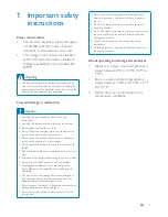 Предварительный просмотр 5 страницы Philips B130 Extended User Documentation