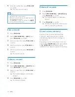 Preview for 18 page of Philips B130 Extended User Documentation