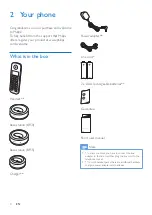 Preview for 6 page of Philips B150 Extended User Documentation