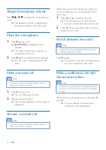 Preview for 14 page of Philips B150 Extended User Documentation