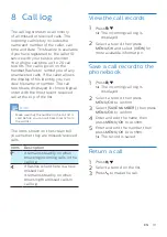 Preview for 21 page of Philips B160 Extended User Documentation