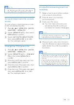 Preview for 29 page of Philips B160 Extended User Documentation