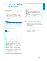 Предварительный просмотр 5 страницы Philips B180 Extended User Documentation