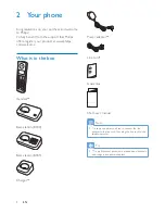 Предварительный просмотр 6 страницы Philips B180 Extended User Documentation