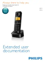 Preview for 1 page of Philips B191 Extended User Documentation