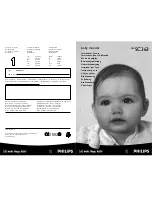 Philips Baby Monitor SBCSC363 Instructions For Use Manual предпросмотр