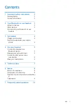 Preview for 3 page of Philips BASS+ On-Ear BH305 User Manual