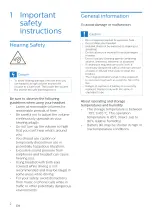 Preview for 3 page of Philips BASS+ SHB2505 User Manual