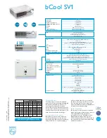Preview for 2 page of Philips bCool SV1 Specifications