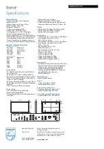 Предварительный просмотр 3 страницы Philips BDH4251V Specifications