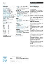 Preview for 2 page of Philips BDL4211VS Specifications