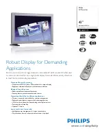 Philips BDL4221VS Specifications предпросмотр