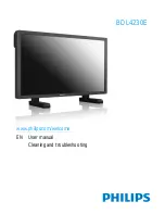 Предварительный просмотр 1 страницы Philips BDL4230E User Manual