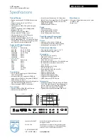 Предварительный просмотр 3 страницы Philips BDL4231CS Specifications