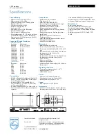 Preview for 3 page of Philips BDL4251V Specifications