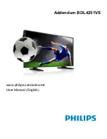 Preview for 1 page of Philips BDL4251VS User Manual