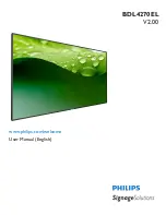 Предварительный просмотр 1 страницы Philips BDL4270EL User Manual