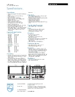 Предварительный просмотр 3 страницы Philips BDL4635E Specifications