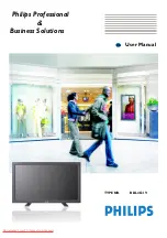 Предварительный просмотр 1 страницы Philips BDL463IV User Manual