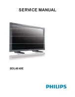 Philips BDL4640E Service Manual предпросмотр