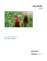 Предварительный просмотр 1 страницы Philips BDL4777XL User Manual