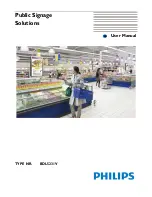 Предварительный просмотр 1 страницы Philips BDL5231V User Manual