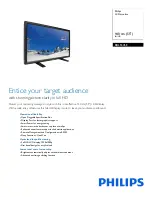 Philips BDL5545E Specifications preview