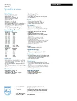 Preview for 3 page of Philips BDL5550EL/00 Quick Manual