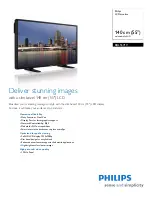 Philips BDL5571V Specifications preview