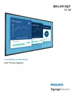 Preview for 1 page of Philips BDL8470QT User Manual