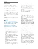 Preview for 3 page of Philips BDM3201F User Manual