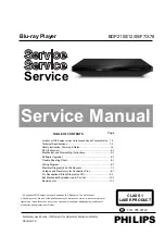 Philips bdp2100/12/05/f7/x78 Service Manual предпросмотр