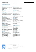 Preview for 3 page of Philips BDP2205 Specifications