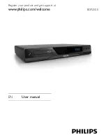 Philips BDP2500 User Manual предпросмотр